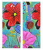 flower bookmark that is double sided and measures 2.5" x 6.5"