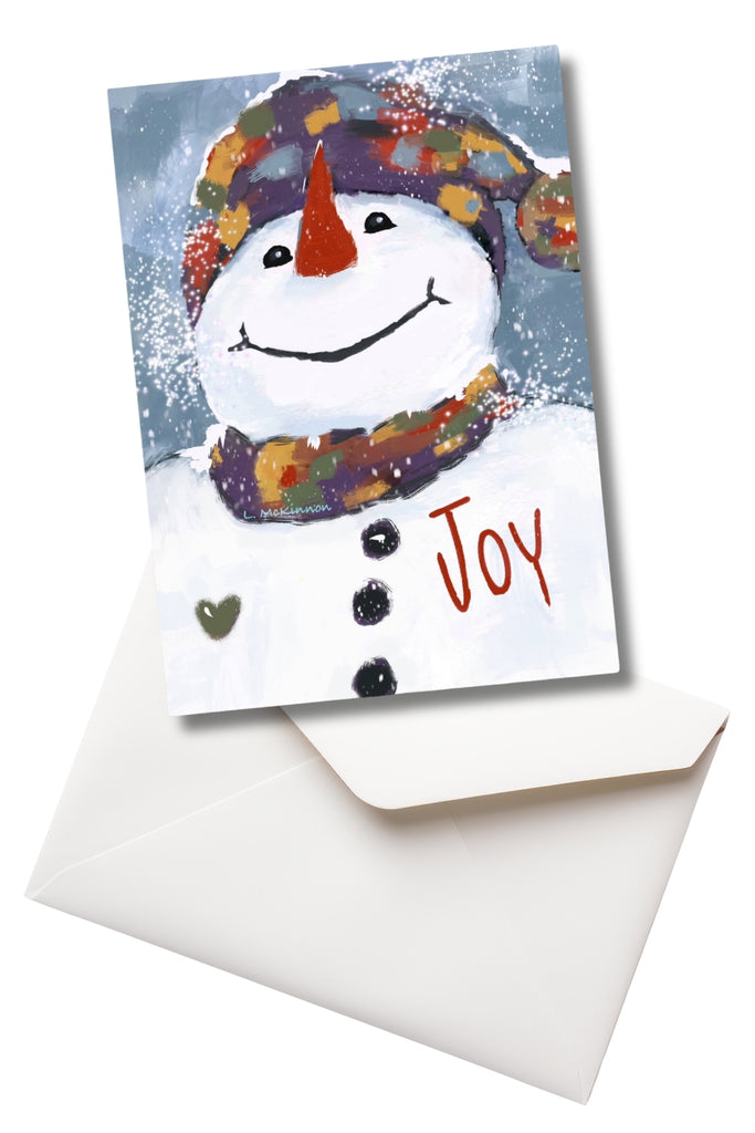 blank greeting card for Christmas