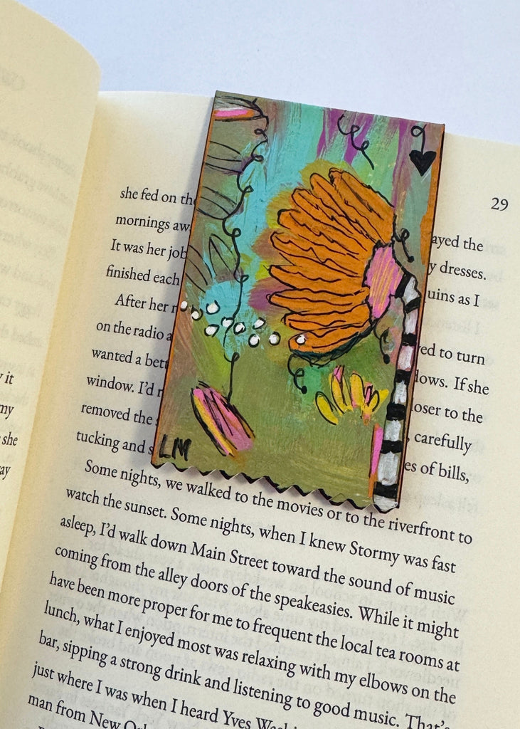 a bookmark in a book