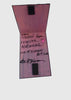 the inside of a magnetic bookmark with artist signature on a white background
