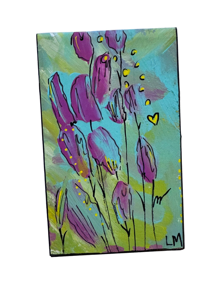 hand painted artwork on a white surface