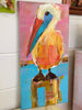 Painting of a pelican signed by artist