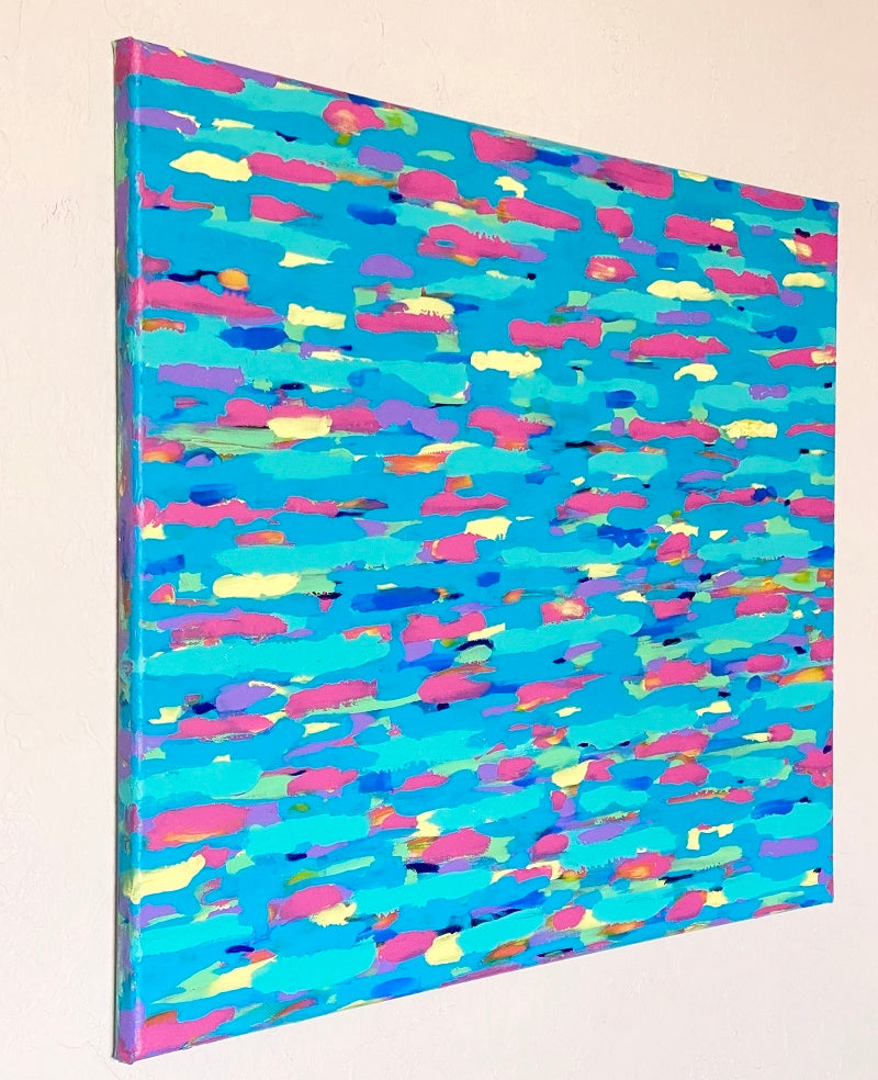abstract painting on a wall