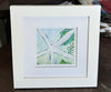 Framed artwork of a starfish