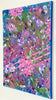 abstract floral painting on white wall