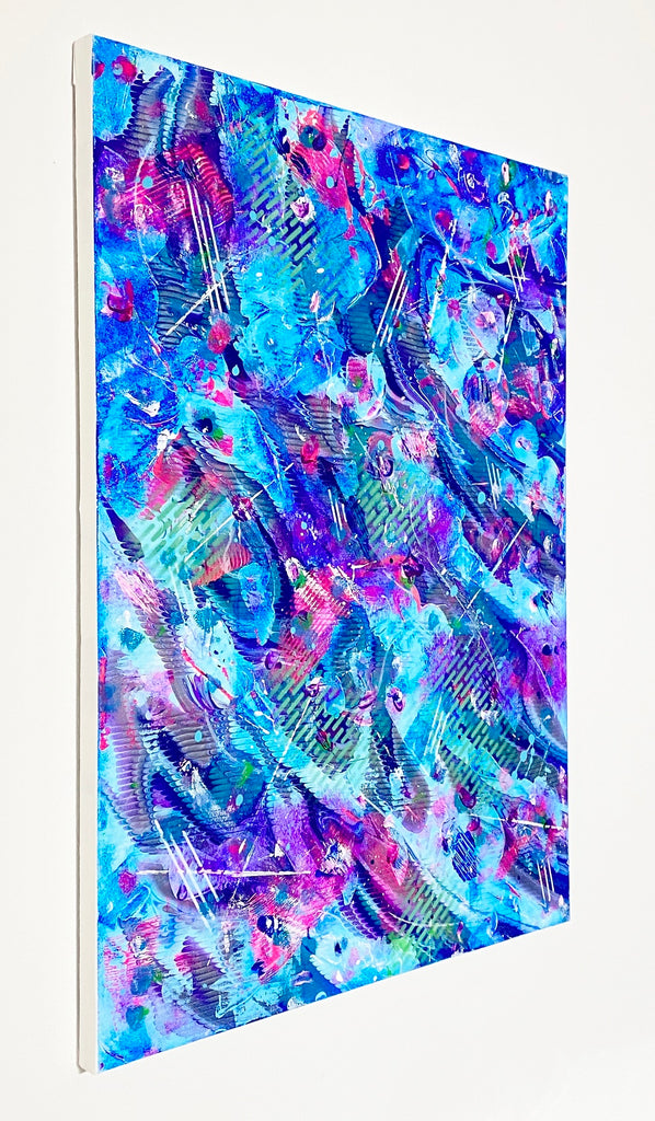 Blue modern art painting for sale