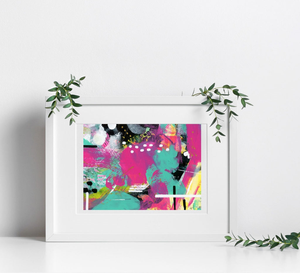 vibrant abstract print