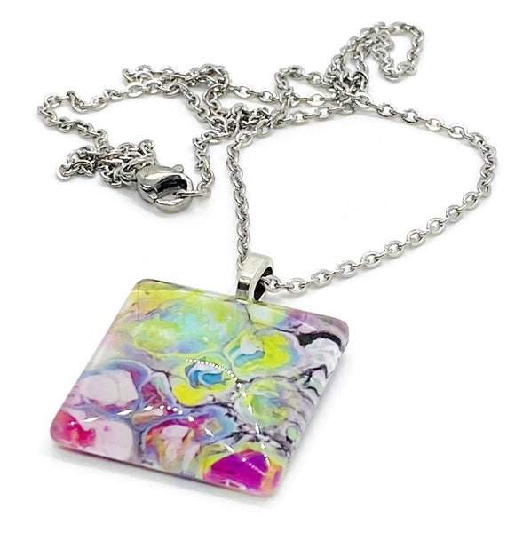 hand painted necklace