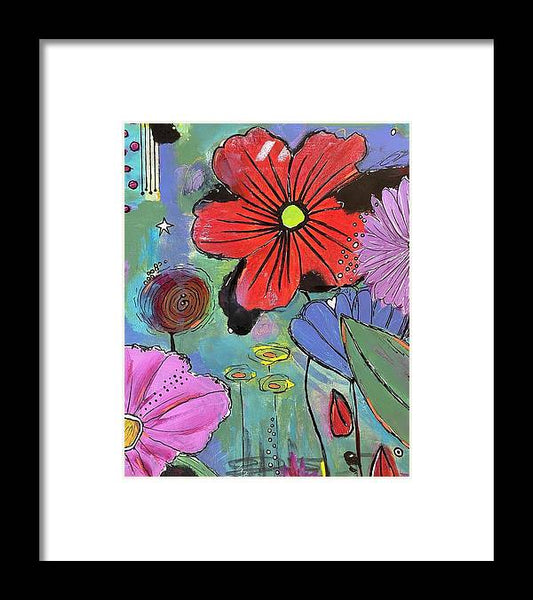 abstract floral art print