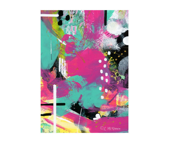 bold abstract art print for wall hanging