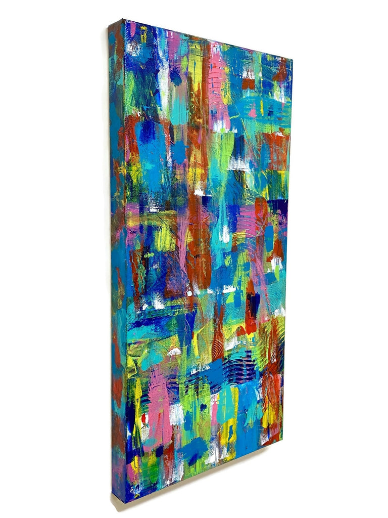 colorful 12x24 inch painting