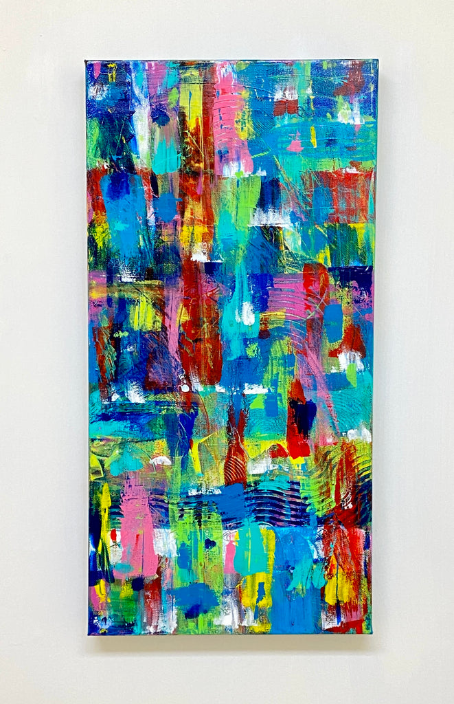 abstract painting on canvas