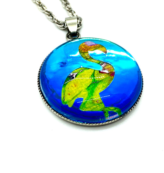 Flamingo Pendant Necklace