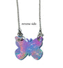 Double sided butterfly necklace