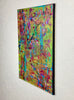 Abstract painting on a white wall