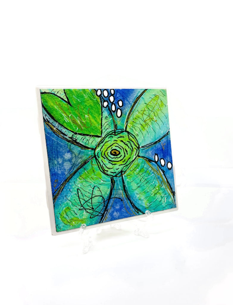 Abstract flower painting