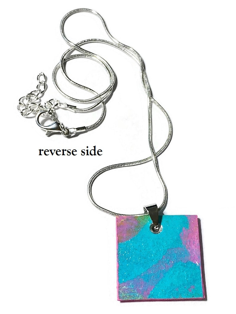 Abstract double sided necklace for sale