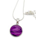 Purple Fluid Art Necklace